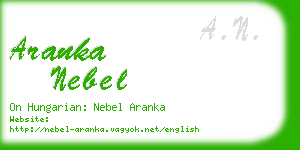 aranka nebel business card